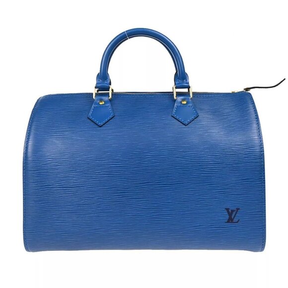Louis Vuitton Blue Epi Speedy 30 Handbag M43005 VI0915 175468